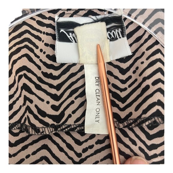 Vintage Alyssa Scott Shirt Womens Small Petite Stripe Abstract Union Made USA - Picture 10 of 13